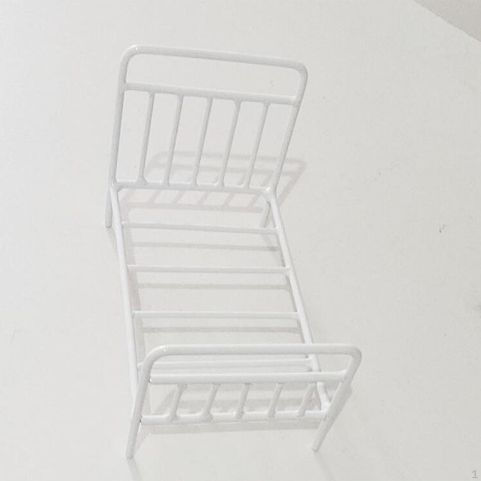 

1/12 кукольный домик кровать одинарный декор ролевые игры украшения мебель аксессуары миниатюра белый