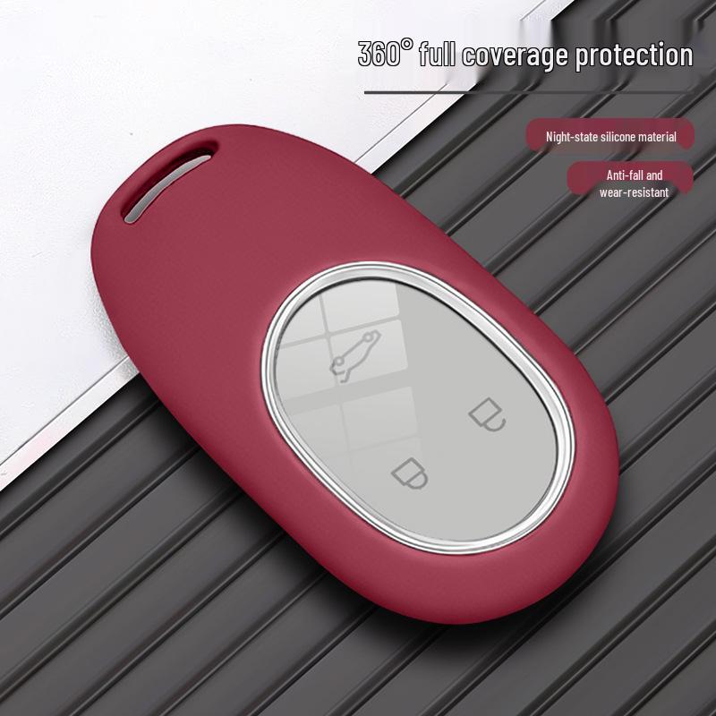 Silicone Car Key Case ES9 - Special Key Shell with Buckle and Accessories
