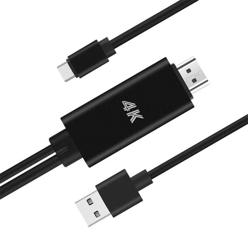 Universal Smart Phone USB 3.1 Type C to HDMI HD 1080P HDTV Video Adapter Cable for HUAWEI Android Phone to HDMI Connector Cable