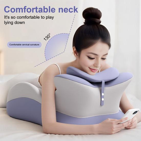 Couples Intimacy Pillow Memory Foam Chest And Back Relief Pillow Ergonomic Wavy Wedge Cushion for Multiple Posture Support Bed Sitting And Lying