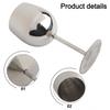 Functional 350ML Stainless Steel Wine Glass for Indoor and Outdoor Use