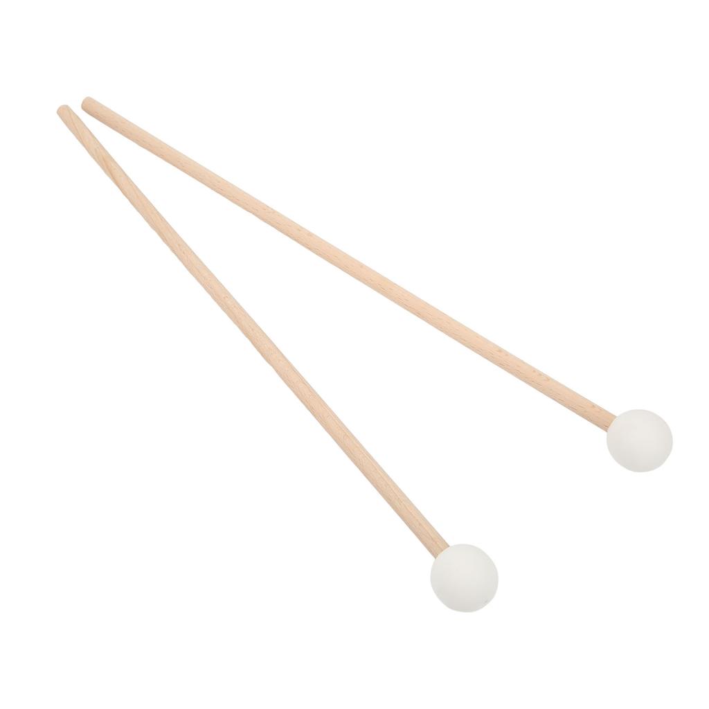 2PCS Maple Handle Rubber Head Wonderful Sound Quality for Marimba
