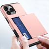 For For Iphone 16 Pro 13 12 Mini 15pro Max Case Slide Business Armor Wallet Card Slot Cover For For Iphone 14 15 16 Plus 11 Pro Max Capa