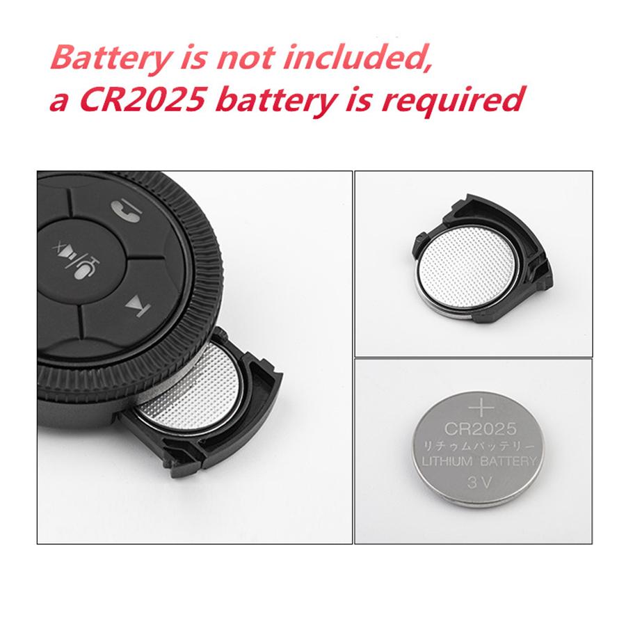 Universal 7-Key LED Bluetooth Hands Free Car Wireless  Steering Wheel Control Bu