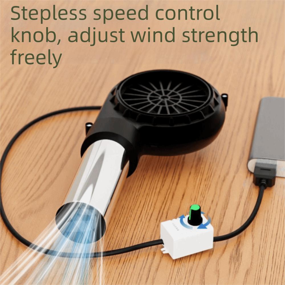 USB Power Supply Handheld Barbecue Fan Adjustable Speed Barbecue Blower BBQ Fan  Outdoor Grill