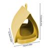 Bird Feeder Decorative Open Design Hanger Hut Shape Hangable Mounted Bird House for Outside Garden Winter Hummingbird