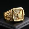 Nieuwe Luxe en High-end Dubbele Europese en Amerikaanse Heren Retro Adelaar Ring Mode Ring Product