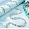 1Yard/90cm Rhinestone Border DIY Multi-color Crystal Diamond Ribbon Versatile Self-adhesive Rhinestone Chain