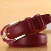 [Source] Women'S Leather Pin Buckle Belt, Women'S 3.0 Thin Belt Candy Color