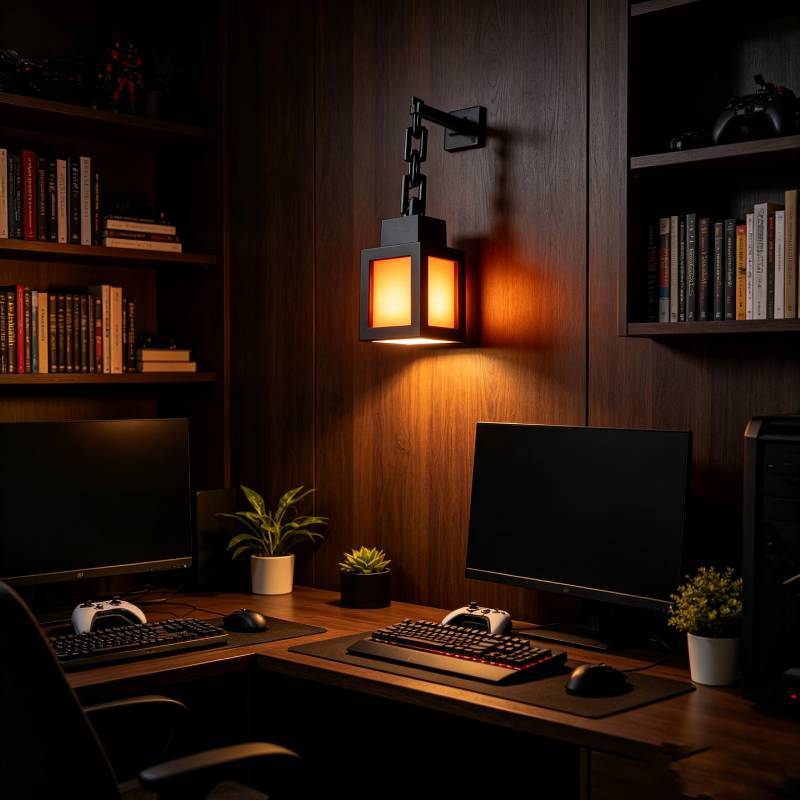 Minecraft Pixel Wall Lamp Rgb Led Remote Control Creative Decor For Gaming Fans