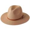 Women Wide Brim Straw Sun Hat With Belt Buckle Beach Summer Hat