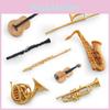 Realistic Pvc Instrument Figures Featuring Saxophone Clarinet And Flute For Music Fans And Collectors