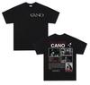 Rap Singer Cano Triana Tour 2025 Pattern Tshirt Summer Mens Hiphop Punk Short Sleeved Large Cotton Tshirt Street Wear Y2K