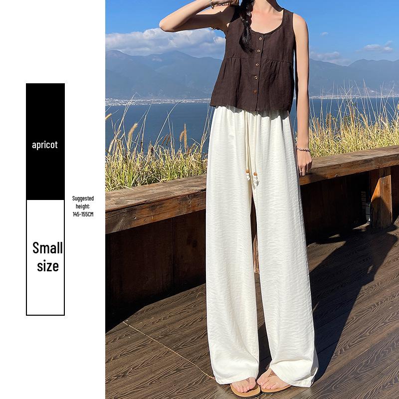 Dopamine Boost Wide-Leg Women s High-Waist Casual Pants - Petite Spring 2026 Collection XL