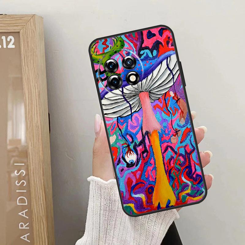 Psychedelic Mushrooms Florals Case For OnePlus Nord CE 4 3 2 Lite 2T N10 N20 N30 OnePlus 12 11 9 10 Pro 8T 10T 12R Cover