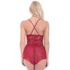 Women's Sheer Mesh Mini Slip Dress Sexy Lace Chemise V Neck Sleepwear Spaghetti Strap See-Through Nightgown