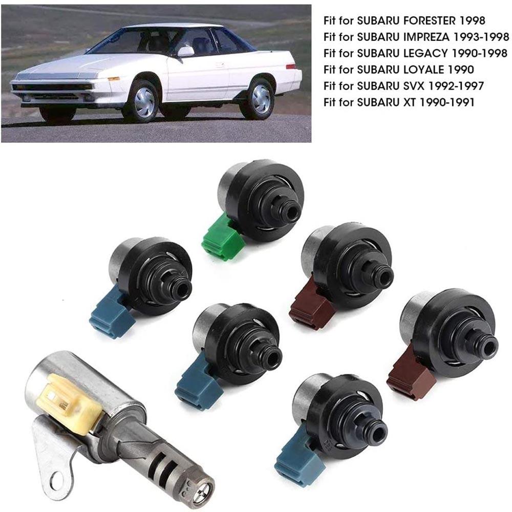 7PCS 4EAT Transmission Shift solenoid kit For Subaru Forester Outback 2.4L 2.5L