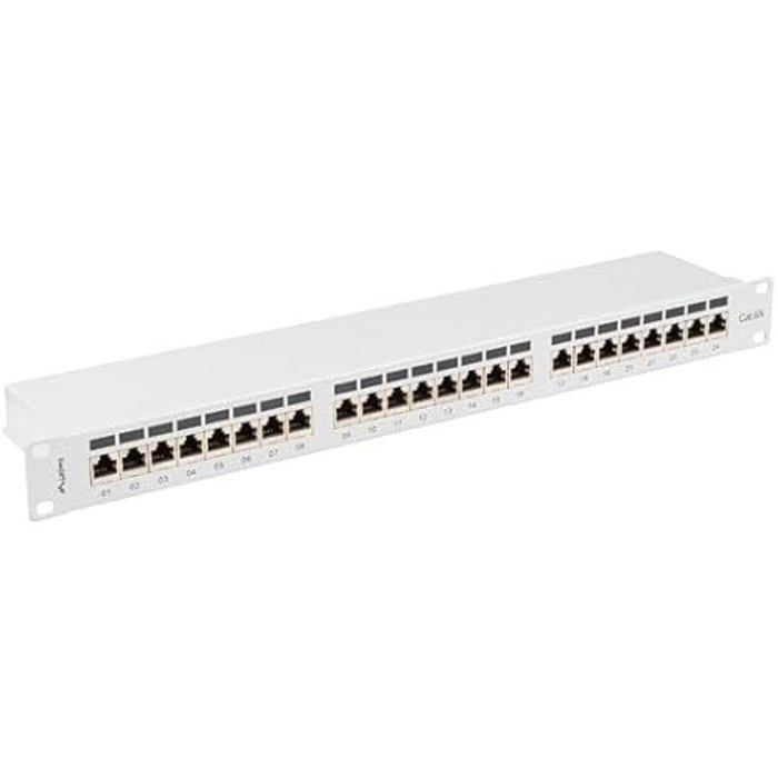 Patch Panel LANBERG PPSA-1024-S 24 Ports 1U CAT.6A FTP Gris