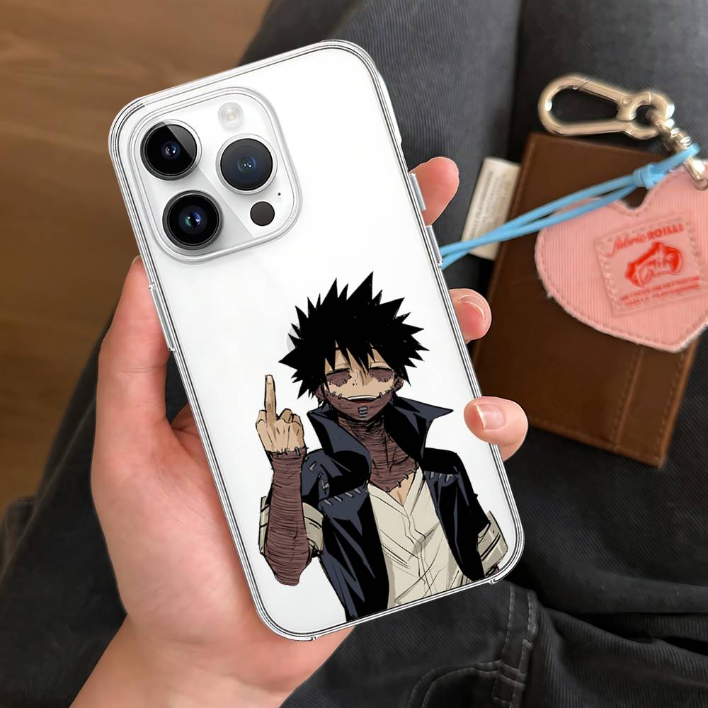 

Dabi My H-Hero A-Academia Phone Case Transparent Phone Case For IPhone 17 16 Pro Max 15 14 13 12 11 Shockproof Protective Cover iphone11Pro