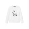Funky Print Crew Neck Sports Sweatshirt Women Sweatshirt Standard-White F11W048238F-WT