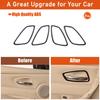 Glossy Black Inner Door Bowl Trim Sticker For BMW 3-Series E90 E91 E92 05-12