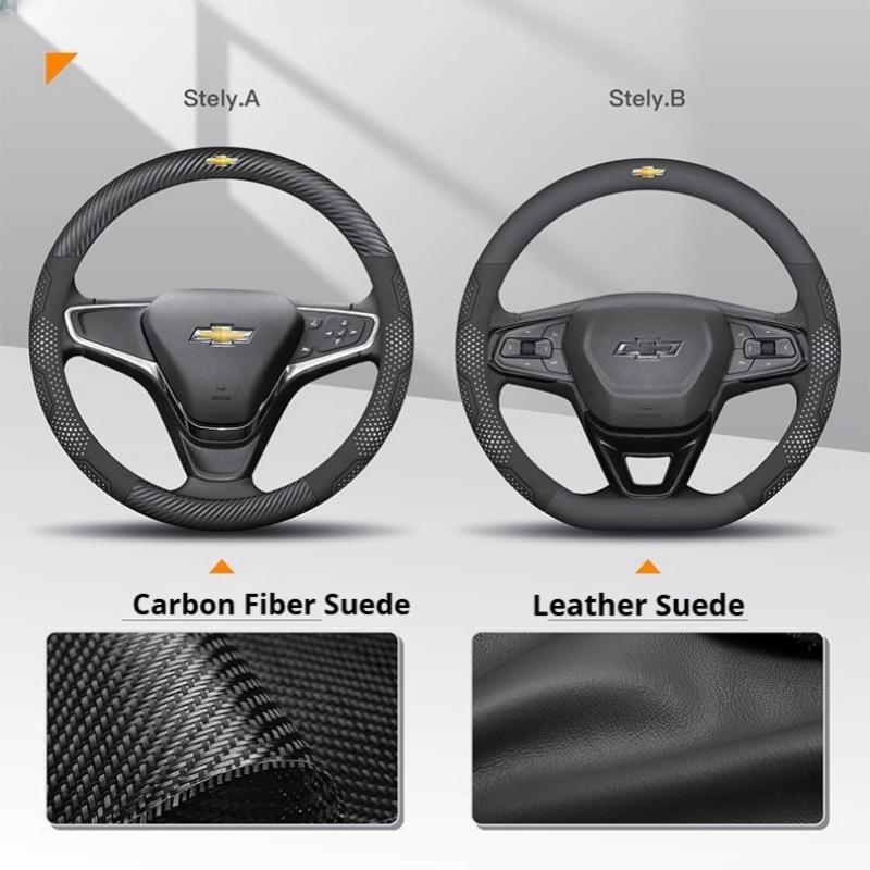 Car Steering Wheel Cover For Chevrolet Aveo Bolt Cavalier Cruze Onix Orlando Silverado Spark Tahoe Suburban Lacetti Tracker