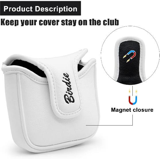 Golf Club Headcover Golf Birdie Birds Driver Fairway Wood Hybrid Wood Head Cover Golf Mallet Blade Putter Cover 3pcs 1pc for Golf Wood Club Head,