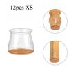 12 Pcs Silicone Chair Leg Floor Protectors with Non-slip Felt, Furniture Cups for Hardwood Floors, Protect Floors from Scratches