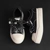 New Men's Denim Blue Chunky-Sole Sneakers Spring Fashion Versatile Oversized Canvas Shoes Niche Styles Couples' Pairs