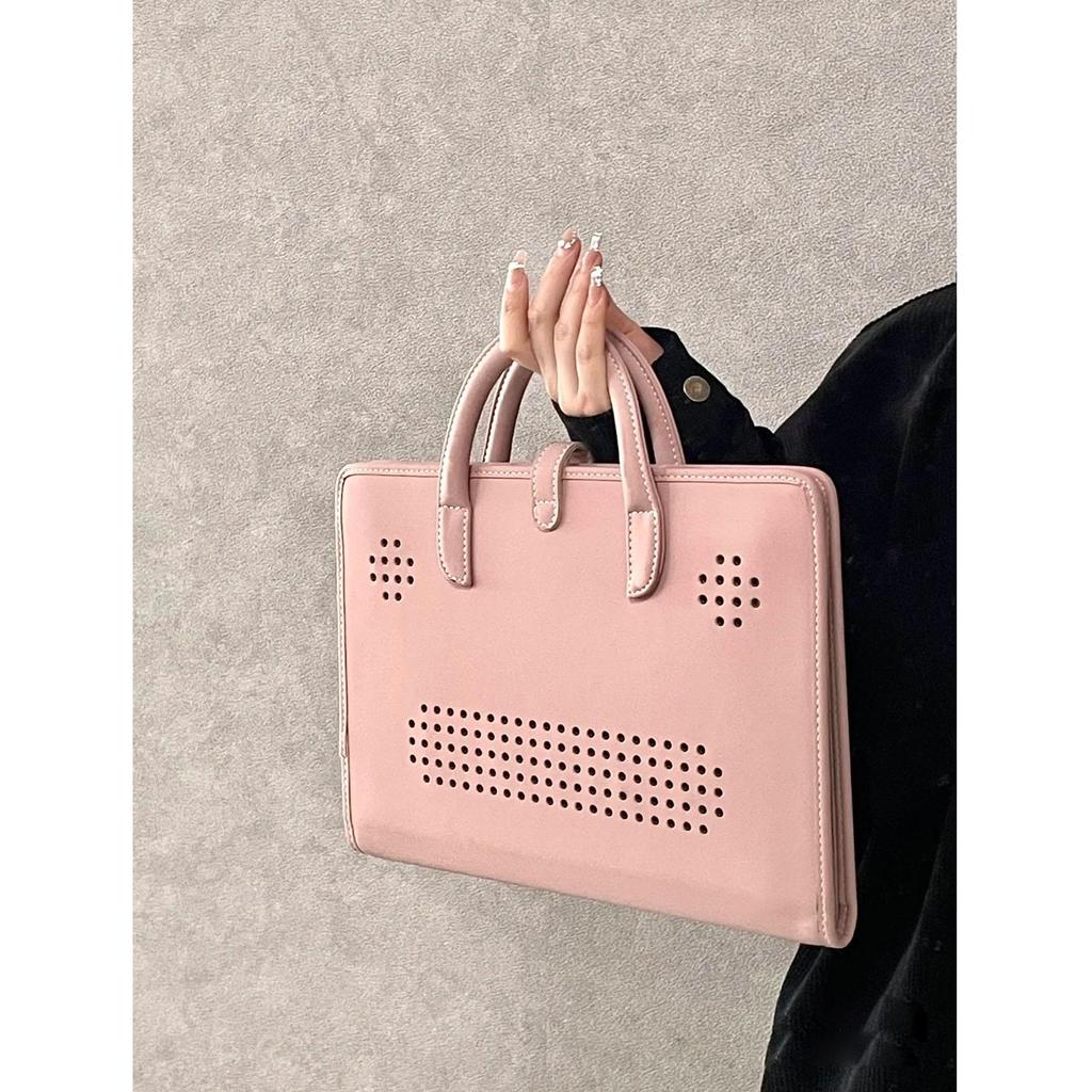 Computer Bag Tablets Computer Storage Handbag Women Travel Storage Pouch Laptop Bags Commuting Portable Storage Organizer