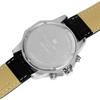 Salvatore Marra Chronograph Watch 10 ATM Water Resistant Men's Leather Strap Silver White Black Panda SM15104-SSWHBKLE