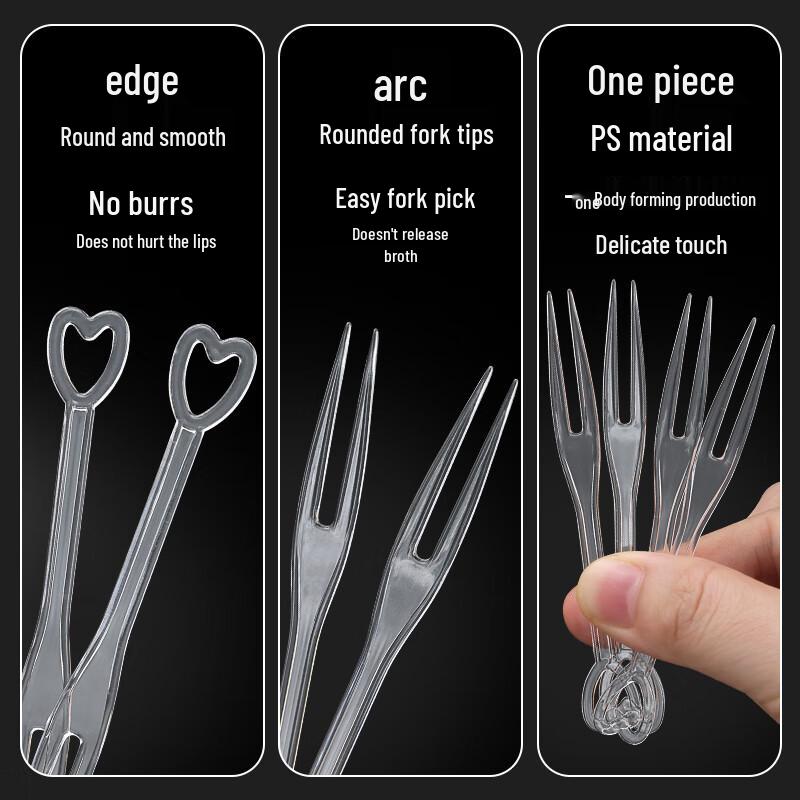 Zhaoran Disposable Individually Wrapped Plastic Fruit Forks