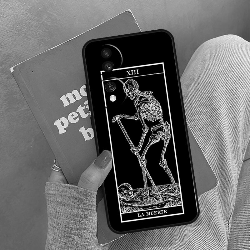 The Hermit Tarot Card Grim Horror Case For Honor Magic 5 6 7 8 Pro Cover For Honor 200 400 Lite 50 70 90 X8a X8b X9a X9b X9c