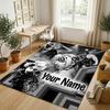 Personalized Crystal Velvet Carpet,Lady Gaga Custom Printed Name, Plush Area Rug For Home Indoor Decor