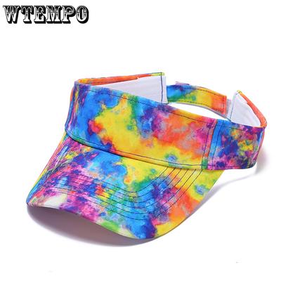 Tie Dye Hat for Women Sun Protection Breathable Sports Running Duck Tongue Hat Summer Casual Hip-hop
