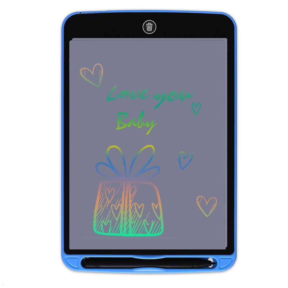 10-calowy LCD Pad do pisania Zmazywalny Wielokrotnego użytku Elektroniczna Tablica do pisania Rysowania Bazgrania ze Stylusem dla Dzieci Dorosłych Niebieski