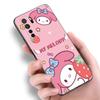 Cute My Melody Black Silicone Phone Case For Huawei Nova 8 9 10 SE 11 Ultra 12 Pro 7i 8i 11i 11E Y70 Plus Y60 Y61 Y71 Y90 Y91