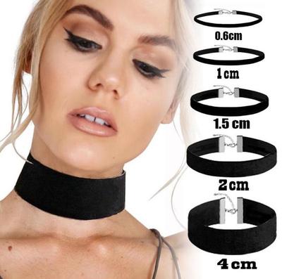 European and American Gothic Velvet Choker Necklace for Women