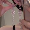 Spicy Girl Vibe: 2025 Sweet & Cool Niche Tassel Earrings - Chic & Slimming Long Design
