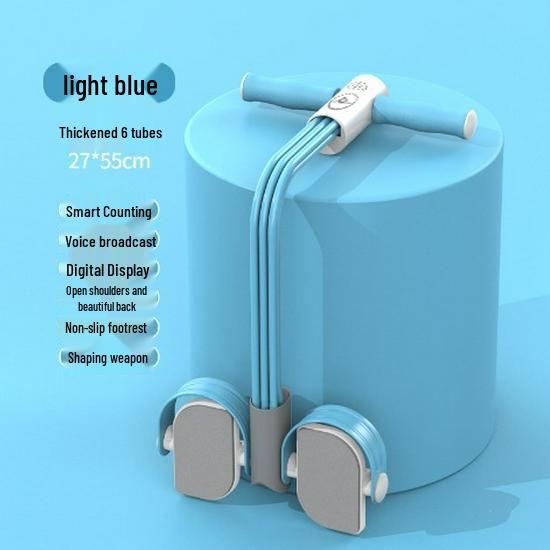Six-Strand Multifunctional Pedal Resistance Trainer for Weight Loss