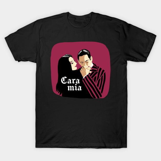 Men Black Print T-shirt Cara Mia! No-Cut Transfer Paper Print Cotton Tshirt