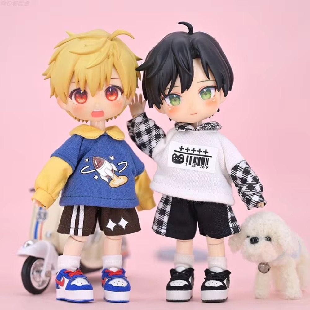 Dress Up OB11 Clothes Handmade Obitsu11 Outfit Girls Gift Doll Hoodie Shorts  1/12 Bjd