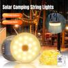 2 in 1 Solar Camping String Lights 8 Modes Outdoor Portable Lights USB Rechargeable Waterproof Camping Lantern Hiking Tent Yard