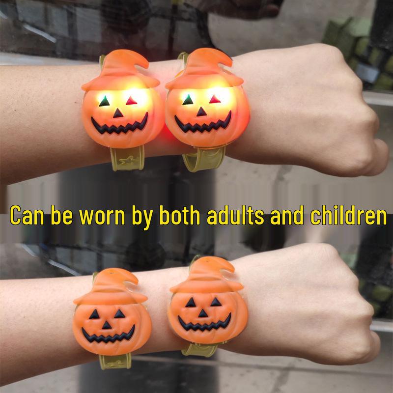 Halloween Luminous Bracelet & Skull Light Gift Set for Kids and Adults