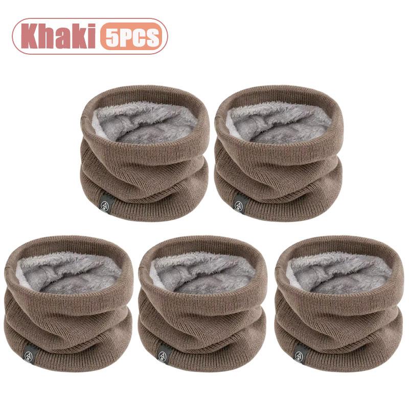 1-20PCS Unisex Winter Scarf Thickened Fleece Lined Warm Neck Gaiter for Outdoor Cycling Student Cold Weather Gift