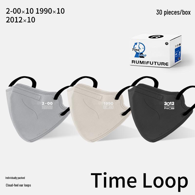 3D Farbverlauf Rouge Maske: Einweg-Gesichtsmaske für Erwachsene im Pure Desire-Stil