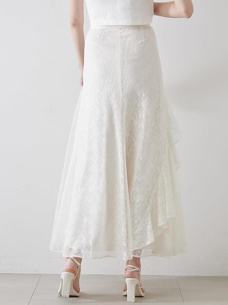 Frill Lace Skirt SWFS252144IVR0