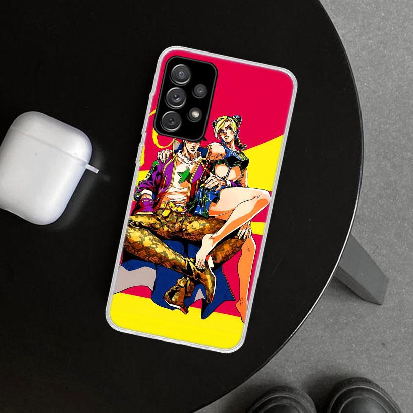 JoJo's Bizarre Adventure Jolyne Cujoh Phone Case Cover for Samsung Galaxy A12 A22 A32 A52 A72 A02S A51 A50S A31 A20S A10S Note 2