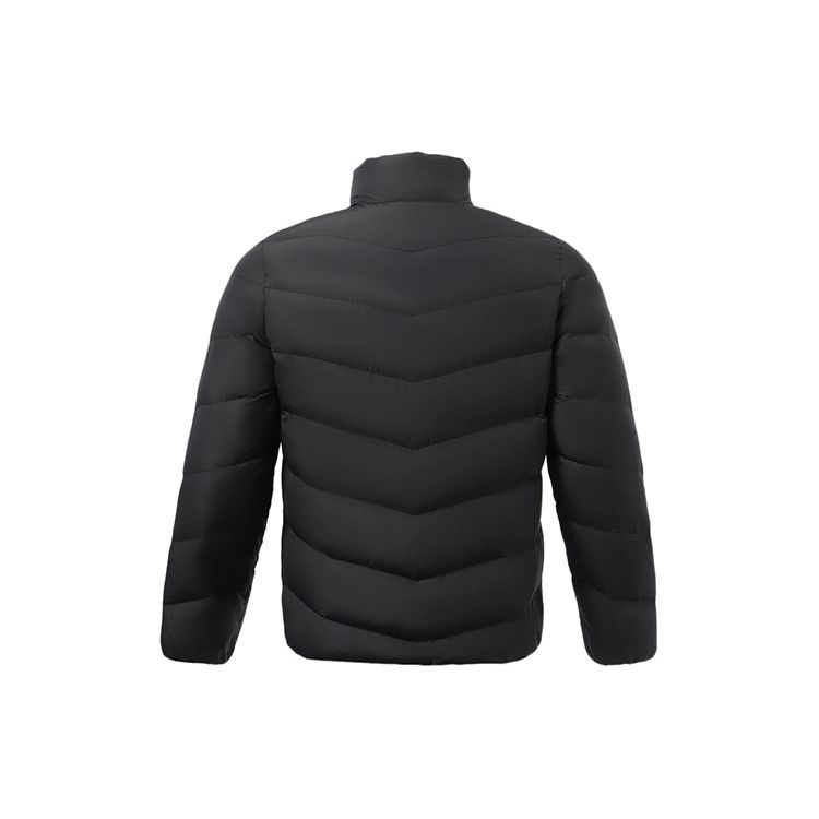 Li-Ning Logo Tréninkové Série Teplá Sportovní Péřová Bunda Pánská Svrchní Oblečení Černá AYMS267-1