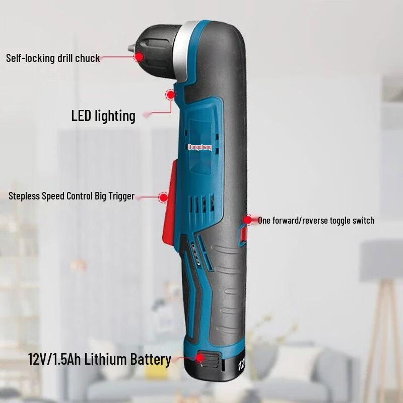 Dongcheng DCJZ14-10 Cordless Right Angle Drill Screwdriver CN plug (adapter included)